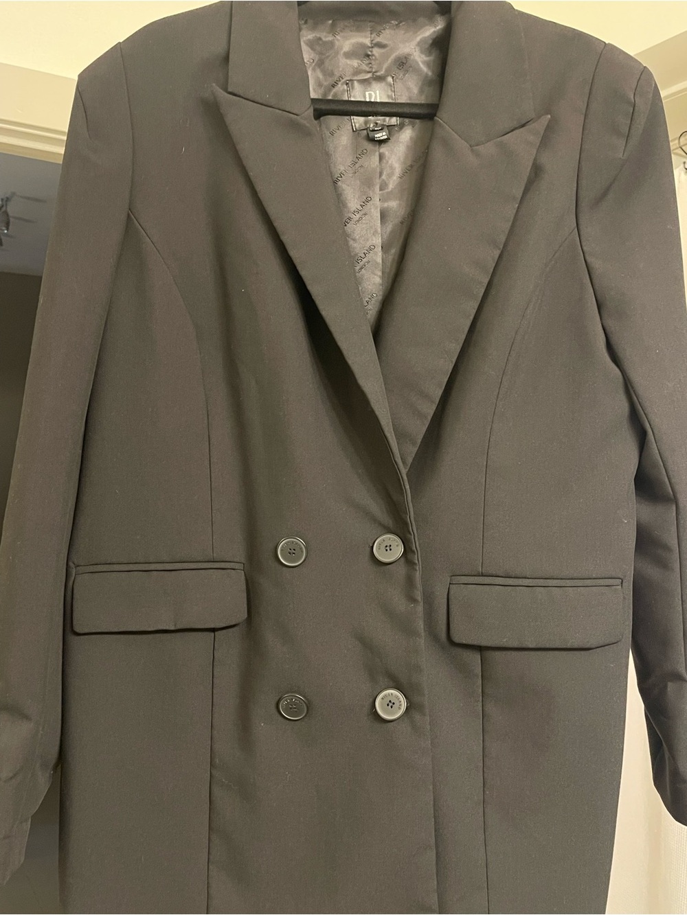 River Island Sharp Shoulder Blazer